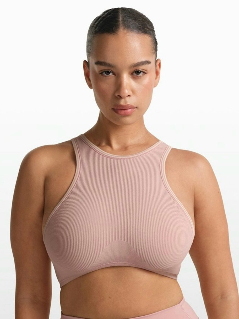 SOLD ❌ NWT Skims Ribbed seamless Mauve Pink racer Sports Bra size 3x